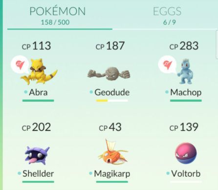 Pokemon Go Upper Left Corner Pokeball